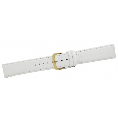 Pasek do zegarka CLASSIC - skóra 22 mm 4999-22XXL-3Z Biały-71407