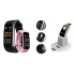 Smartband Rubicon CZARNY RNCE59-5+ Pasek Różowy-71504