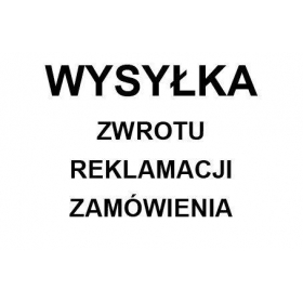 Wysyłka ZWROTU - REKLAMACJI - ZAMÓWIENIA-71613