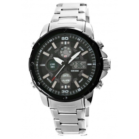 Zegarek Męski Perfect A8026B-4 Dual Time Iluminacja i Fluorescencja-76761
