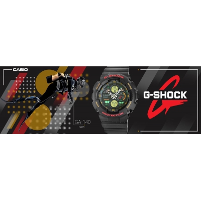 Zegarek Męski CASIO G-SHOCK GA-140-1A4ER 20 Bar Do nurkowania-79822