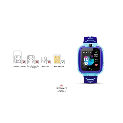 Smartwatch Dziecięcy Giewont SIM SOS GW510-2 BLUE-81362