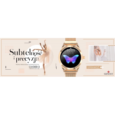 Smartwatch Damski Giewont + Dodatkowy Pasek GW300-3-81784