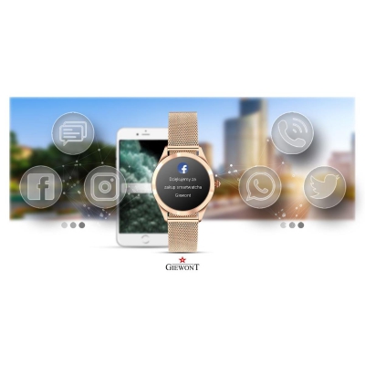 Smartwatch Damski Giewont + Dodatkowy Pasek GW300-3-81792