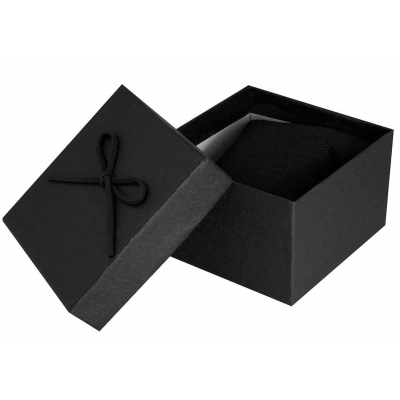 Pudełko na zegarek - kokardka - czarne-82749