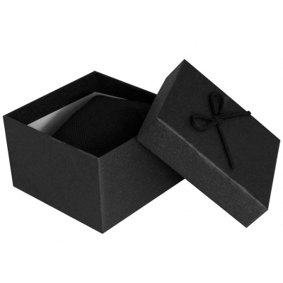 Pudełko na zegarek - kokardka - czarne-82750