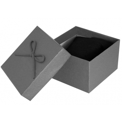 Pudełko na zegarek - kokardka - szare-82752
