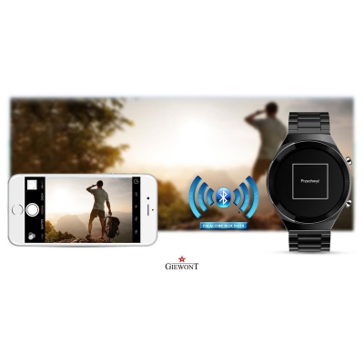 Smartwatch Giewont GW440-3 Czarny + Pasek Brązowy Skórzany-84774