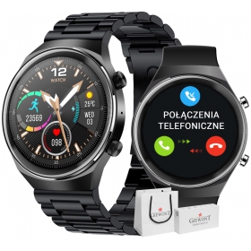 Smartwatch Giewont GW440-1 Czarny + Pasek Czarny Silikonowy-85226