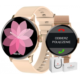 Smartwatch Giewont Różowy GW330-1 + Bransoleta Różowe Złoto-85232