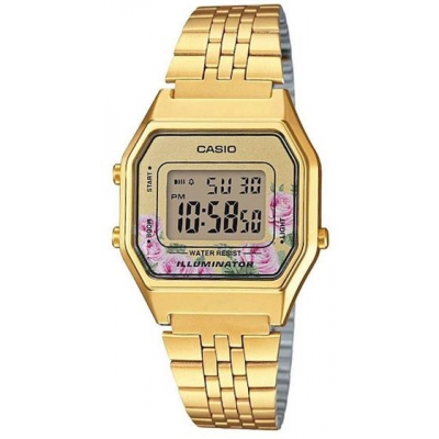 CASIO VINTAGE LADY GOLD FLOWERS-90567